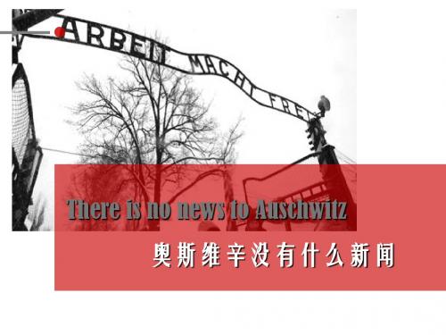 奥斯维辛没有什么新闻.修改版pptx