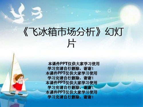 《飞冰箱市场分析》幻灯片