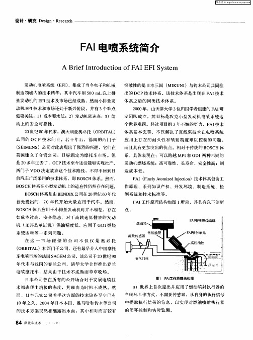 FAI电喷系统简介