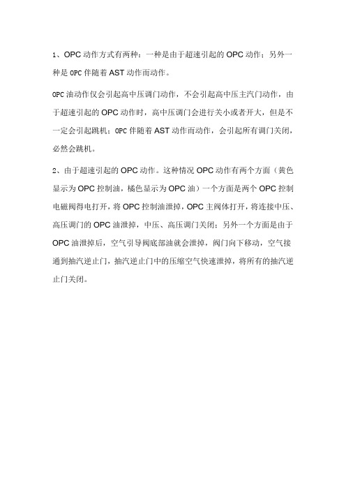 OPC动作过程