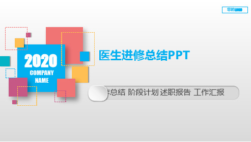医生进修总结PPT