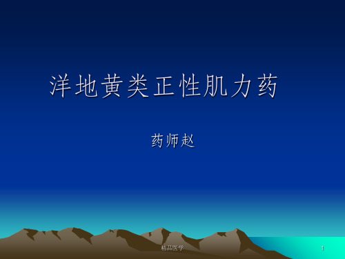 《洋地黄类正性肌力》PPT课件