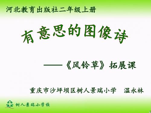 《风铃草》课件(省一等奖)