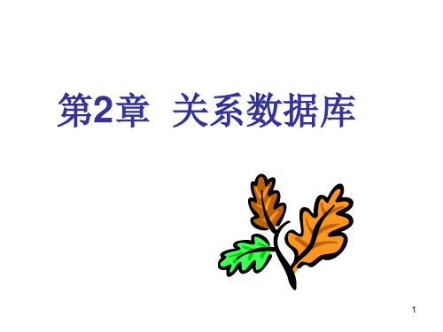 同济大学数据库关系模型和关系运算理论