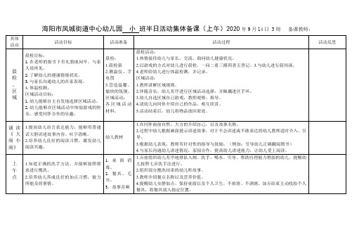 2020集体小班第一、二周(1)