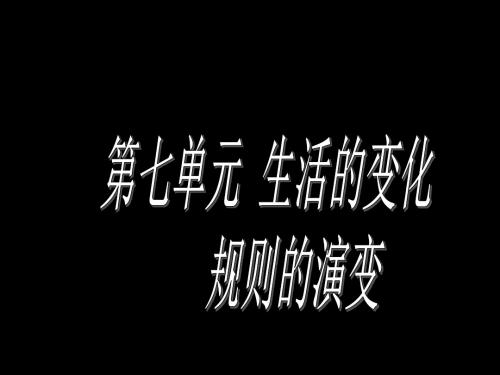 规则的演变优选PPT课件