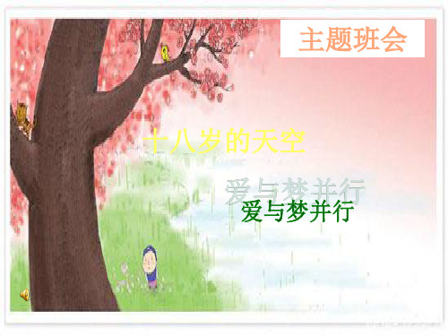 十八岁的天空_爱与梦并行_理想主题班会PPT (1)教材