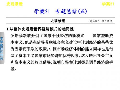 2013届高考历史二轮复习 专题总结5