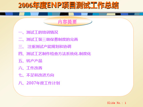 ENP项目测试工作总结LIYD.ppt