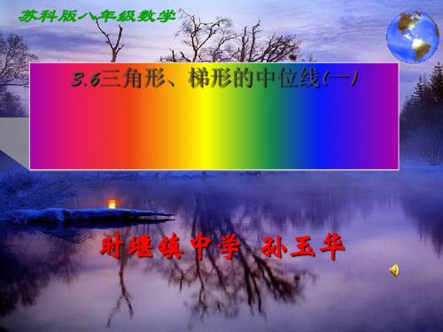 三角形、梯形的中位线 PPT课件 苏科版