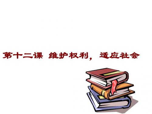 八年级政治维护权利(1)