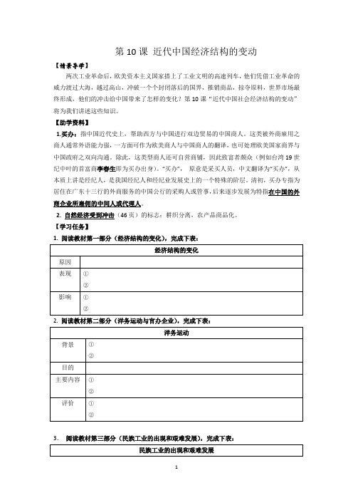10 近代中国社会经济结构的变动