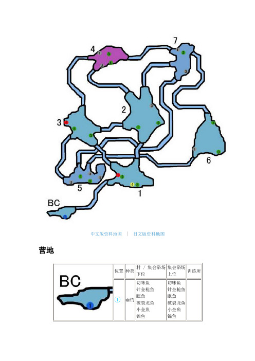 《怪物猎人P3》汉化版地图采集点资料：冻土
