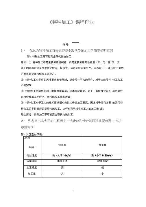 特种加工加工作业
