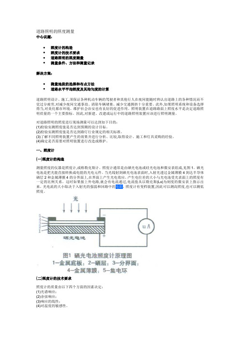 路灯测量