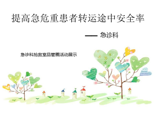急诊科品管圈活动展示