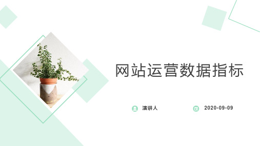 网站运营数据指标
