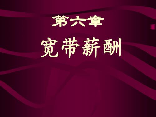 第五章宽带薪酬