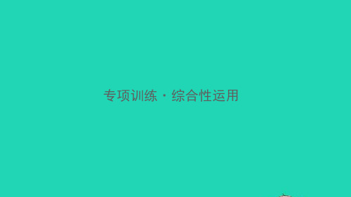 2021秋八年级语文上册综合性运用习题课件新人教版