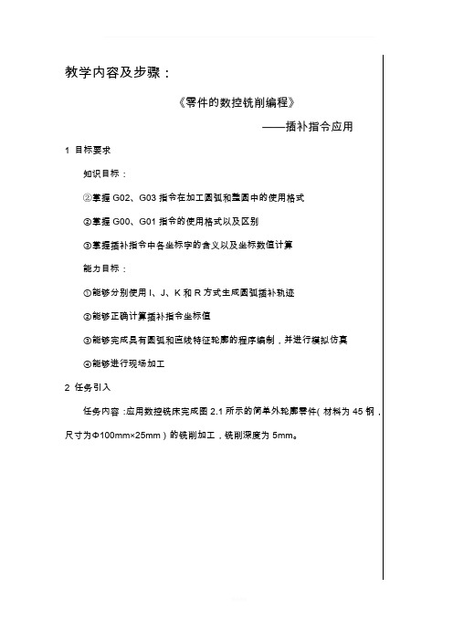 插补指令的使用