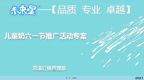蒙牛儿童奶六一节推广活动方案(共45张PPT)