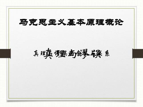 马克思原理真理与谬误