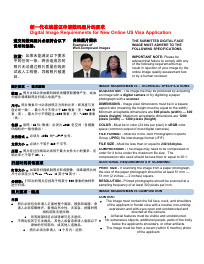 美国签证照片要求