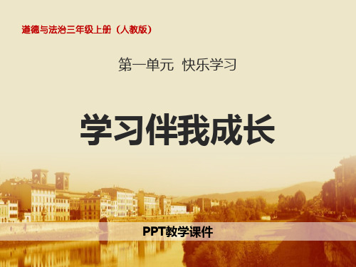 学习伴我成长精品(1)PPT课件