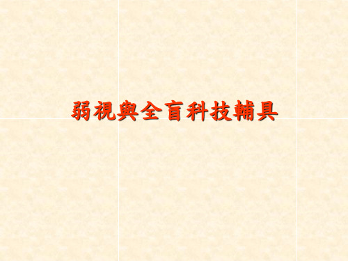 视障辅具档