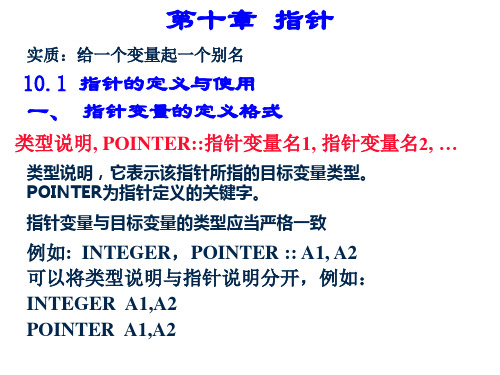 Fortran指针