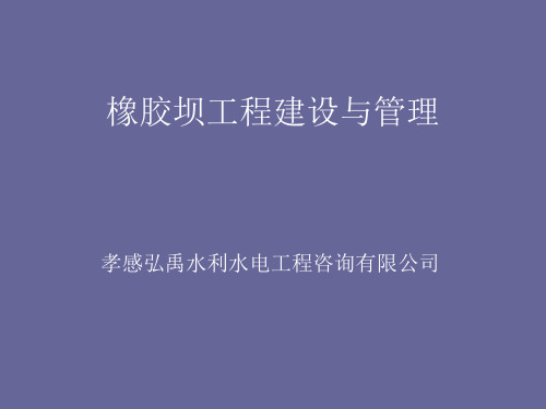 橡胶坝工程