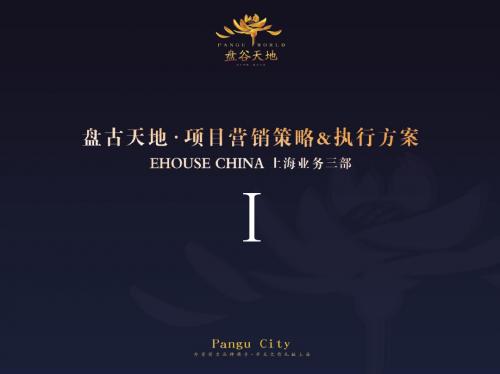 上海嘉定区盘古天地项目营销策略执行方案