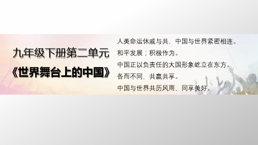 与世界深度互动课件部编版道德与法治九年级下册
