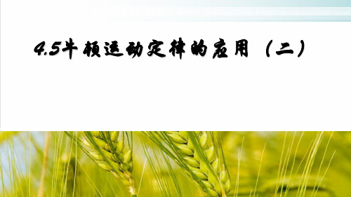 新教材高中物理《牛顿运动定律的应用》ppt1