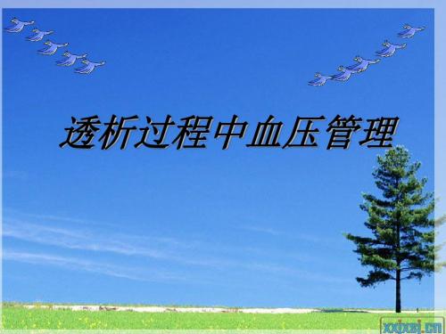 透析过程中血压管理PPT幻灯片课件