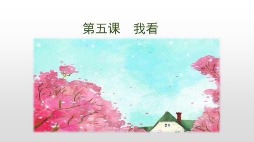 部编版九年级语文上册第5课我看PPT