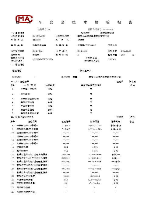 机动车安全技术检验报告.docx