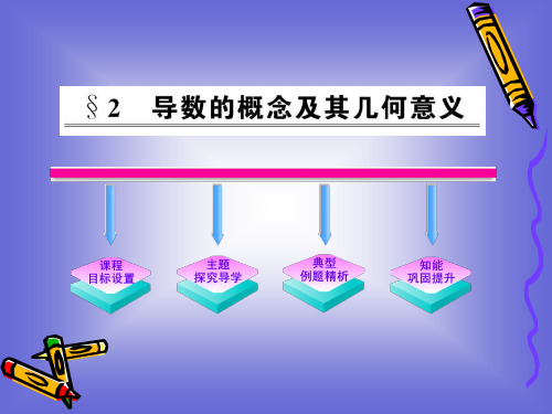 2.2《导数的概念及其几何意义》课件(北师大版选修2-2)