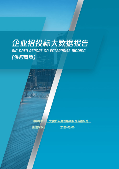 安徽水安建设集团股份有限公司_企业报告(供应商版)