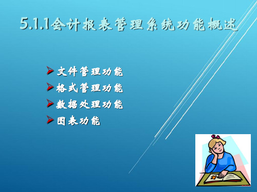 会计电算化实务第五章  会计报表管理系统