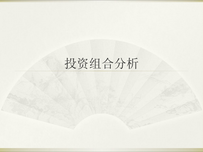 投资组合分析