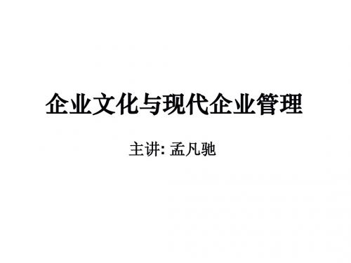 03用文化管理企业——孟凡驰