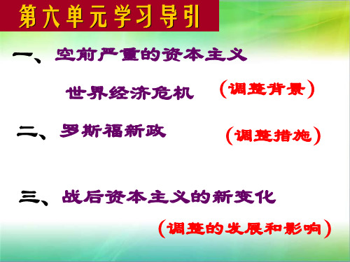 高中历史必修2《空前严重的资本主义世界经济危机》1人教PPT课件