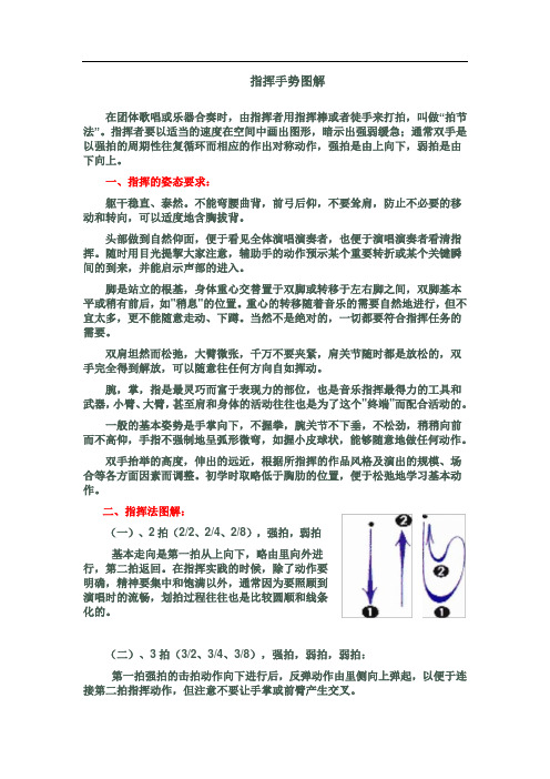 音乐指挥手势