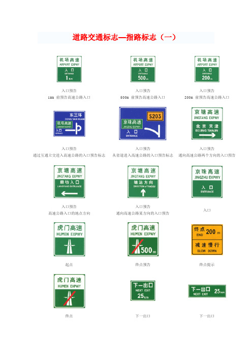 道路交通标志—指路标志
