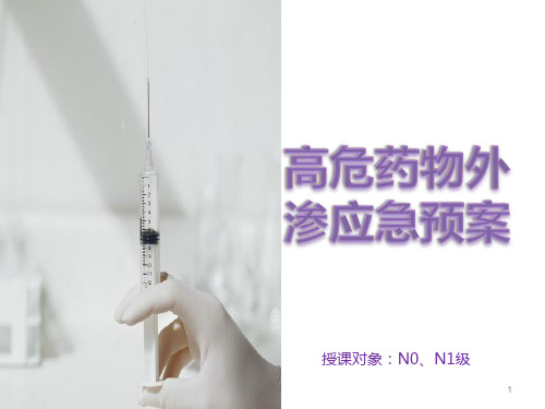高危药物外渗应急预案ppt课件