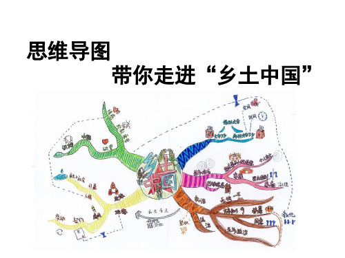 统编版高中语文《乡土中国》——思维导图带你走进“乡土中国”课件