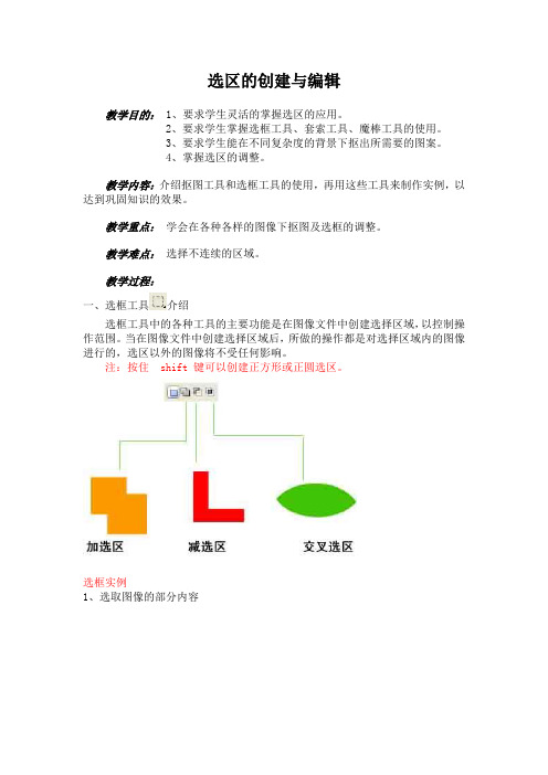 选区的创建与编辑