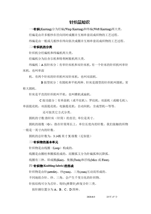 针织品知识