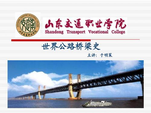 世界公路桥梁发展史 第六节